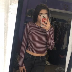 Striped Hollister top